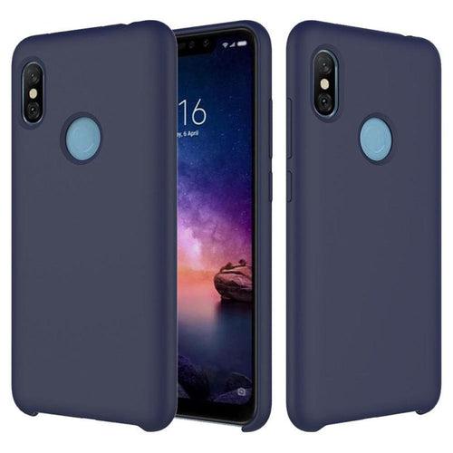 TDG Redmi Note 5 Pro Soft Silicone Protective Back Case Dark Blue