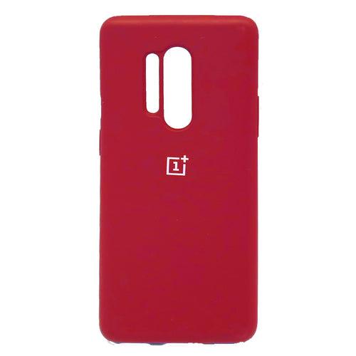 TDG Oneplus 8 Pro Back Cover Silicone Protective Case Red