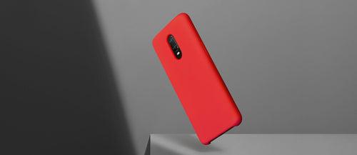 TDG Oneplus 6T OG Silicone Protective Back Case Red