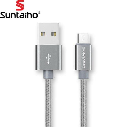 5V 2.4Amp Nylon Braided Fast Charging Micro USB to USB Charger Cable for Samsung Xiaomi LG Huawei Meizu Vivo Oppo