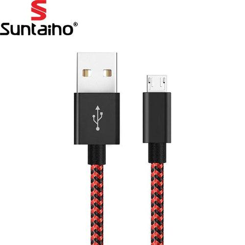 5V 2.4Amp Nylon Braided Fast Charging Micro USB to USB Charger Cable for Samsung Xiaomi LG Huawei Meizu Vivo Oppo