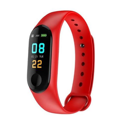 TDG M3 Band Fitness Tracker Smart Band Red