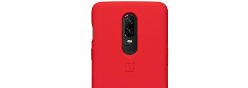 TDG Oneplus 6T OG Silicone Protective Back Case Red