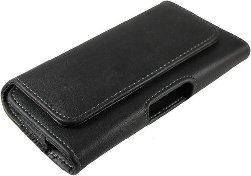 TDG Belt Pouch Pu Leather Phone Case for iPhone XS Max Black