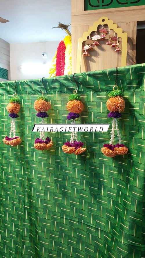 Peach and Purple hangings