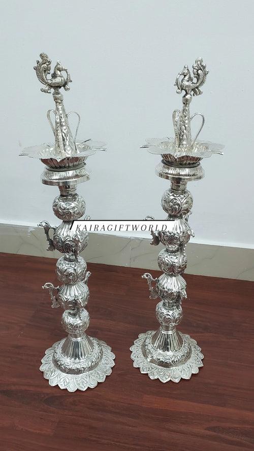 Antique German Silver Deepam