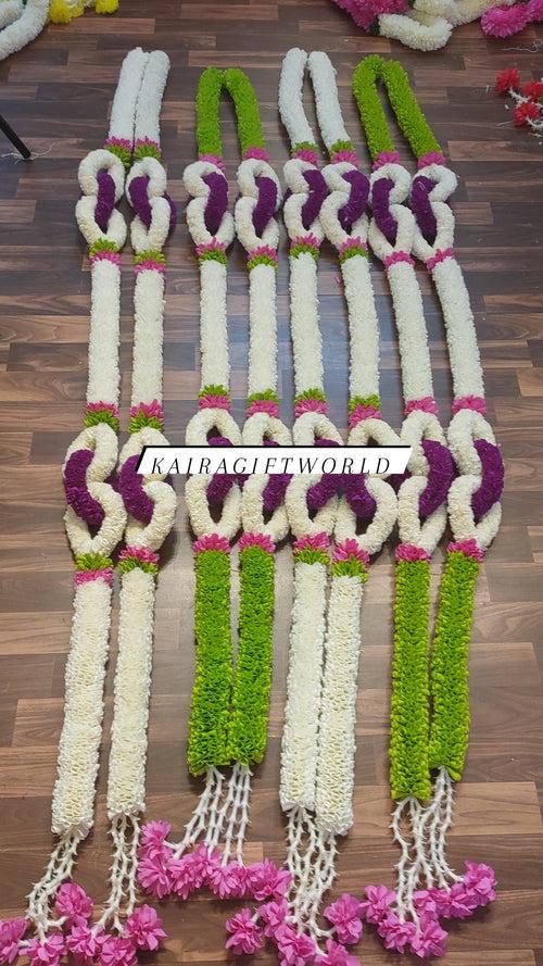 White and Purple Loop Hangings