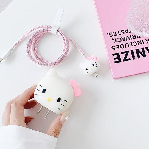 Hello Kitty Charge Buddy iPhone charger 3D protector | Compatible with 20W USB-C Adapter Charger