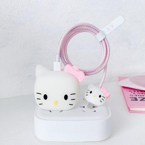 Hello Kitty Charge Buddy iPhone charger 3D protector | Compatible with 20W USB-C Adapter Charger