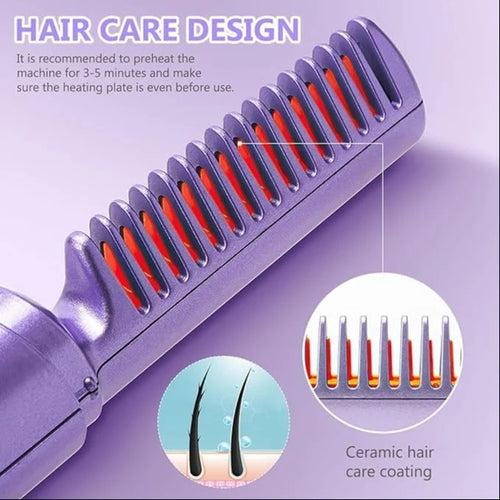 Cordless Portable Hair Straightener with Comb