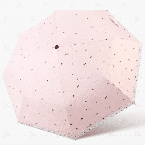 Lace Charm Elite pink automatic umbrella