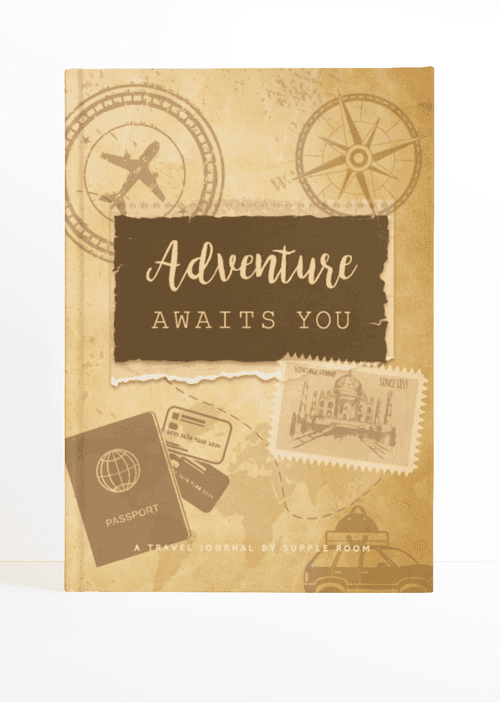 "Adventure Awaits You" Travel Planner Journal | A5 Size Hardcover