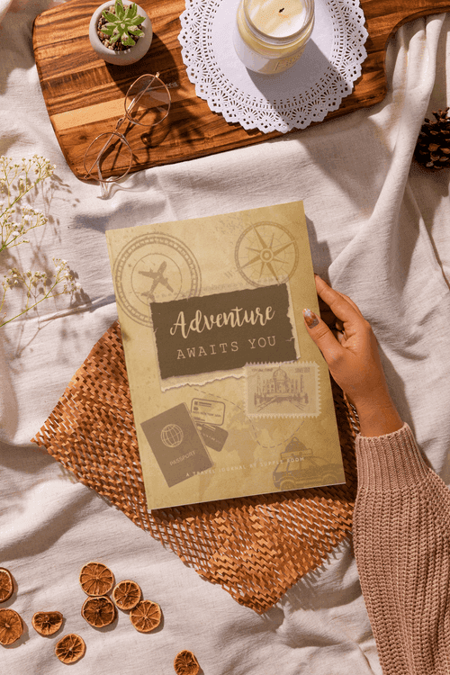 "Adventure Awaits You" Travel Planner Journal | A5 Size Hardcover