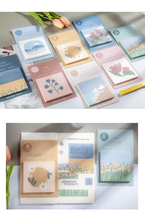 Alluring Nature illustrated notepads
