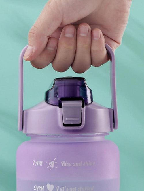 Blue Purple Ombre effect Time marked bottle for Home/School/Office/Gym/Travel | Non Toxic & Leakproof