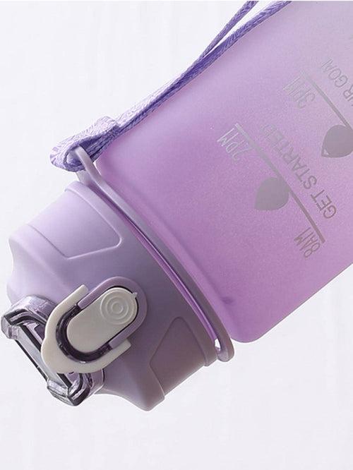 Blue Purple Ombre effect Time marked bottle for Home/School/Office/Gym/Travel | Non Toxic & Leakproof