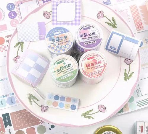 Cute and Functional plaid series Washi Tape Roll | 2 metre roll