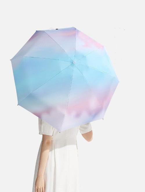 Gradient burst Mini Pocket 5 fold umbrella with box | Pocket size