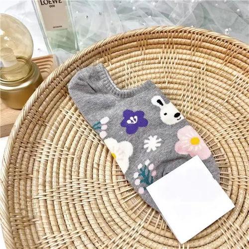 Happy Bunny Ankle Length Socks | Comes in a Set of 2