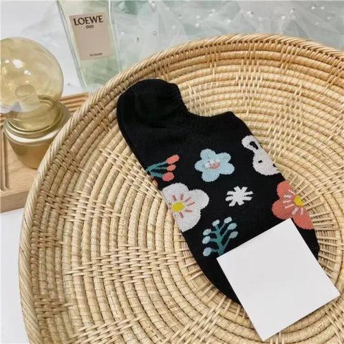 Happy Bunny Ankle Length Socks | Comes in a Set of 2