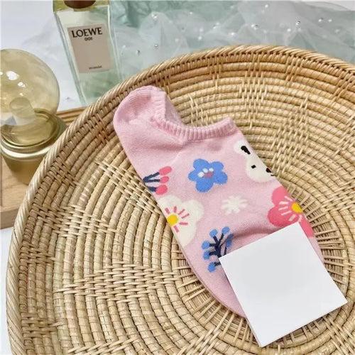 Happy Bunny Ankle Length Socks | Comes in a Set of 2