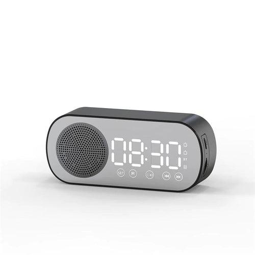 Multifunction Mirror 2 Digital Alarm Clock Snooze | Portable Wireless Speaker| Bluetooth 5.0