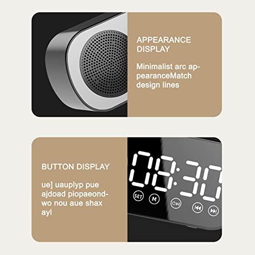 Multifunction Mirror 2 Digital Alarm Clock Snooze | Portable Wireless Speaker| Bluetooth 5.0