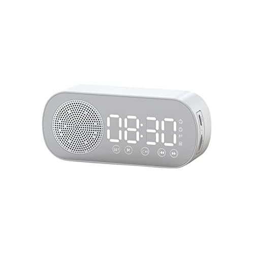 Multifunction Mirror 2 Digital Alarm Clock Snooze | Portable Wireless Speaker| Bluetooth 5.0