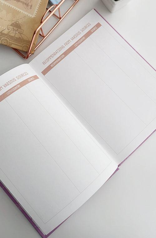 "My Travel Journal" Travel Planner Journal | A5 Size Hardcover