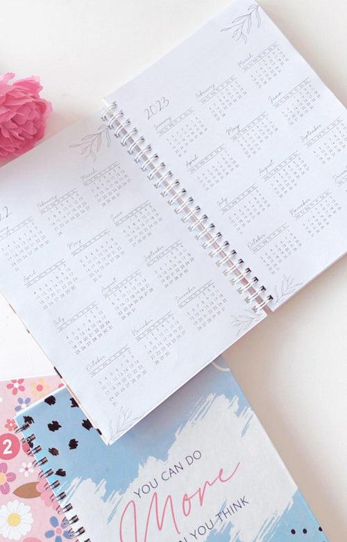 "My Year" Annual Planner 2024 with dates | Available in 3 designs | Hardcover Spiral | 140 pages