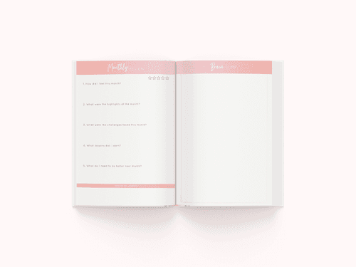 'Life is Peachy" Annual UNDATED Planner | A5 Hardbound
