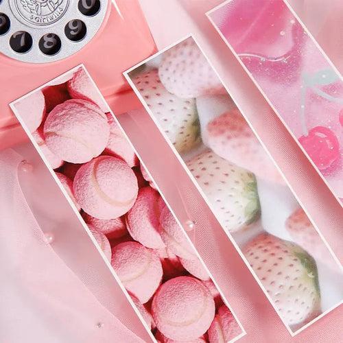 Pastel Pink Photo Series Paper Bookmarks set | 30 pcs per pack