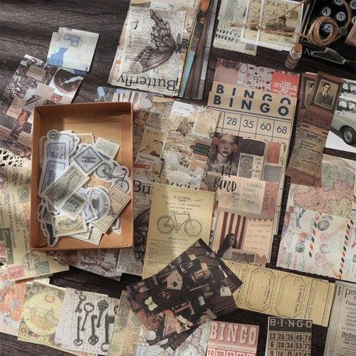 Vintage Journaling Scrapbooking Set | 200 pcs