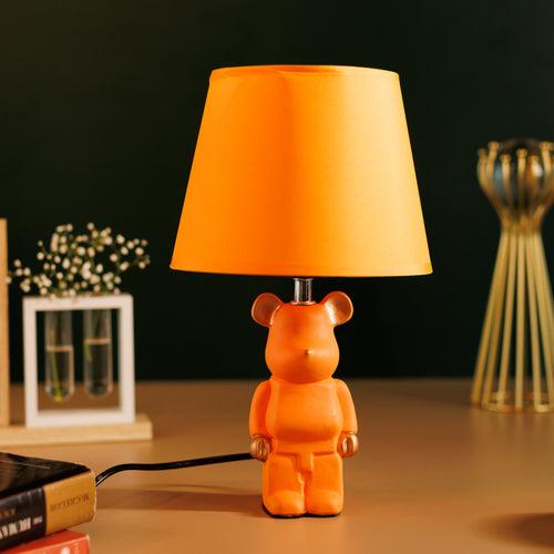 Table Light Bear Bedside Lamp Resin Crafts Cartoon - Orange