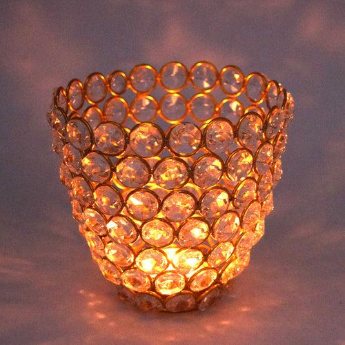 Crinds Glass Candle Lamp - Big