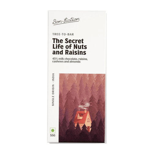 The Secret Life of Nuts and Raisins - 45% milk chocolate with almonds, cashews and raisins