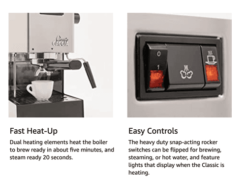 GAGGIA CLASSIC - SEMI-AUTOMATIC ESPRESSO COFFEE MACHINE