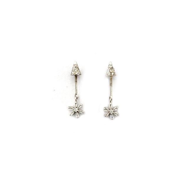 Aster Drop Helix Earrings