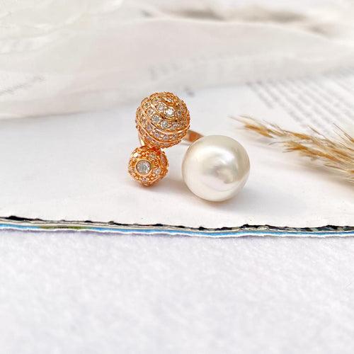 Baroque Pearl Silver Ring