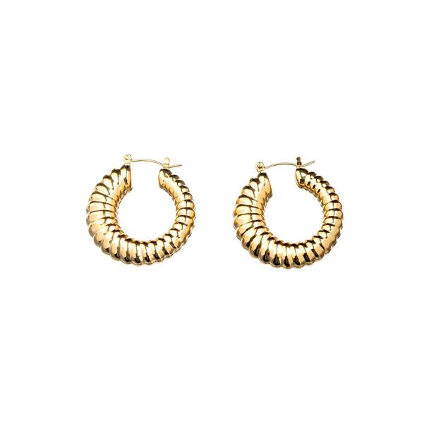 Croissant Chunky Gold Hoops