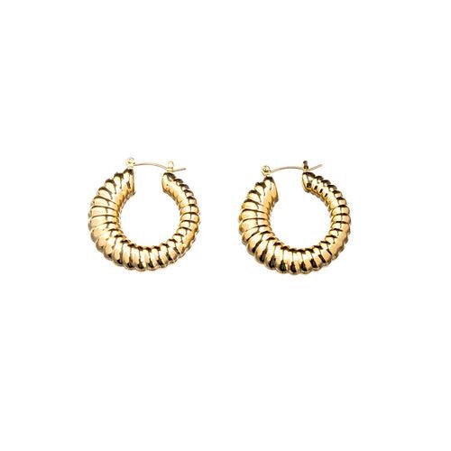 Croissant Chunky Gold Hoops