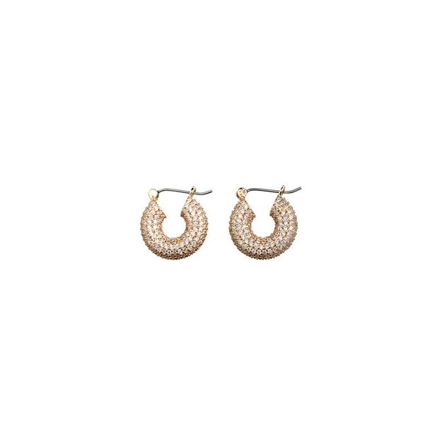 Dazzle Studded Hoops