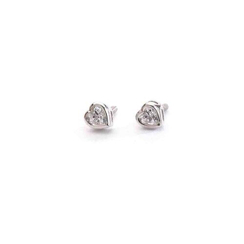 Mini Heart Helix Studs