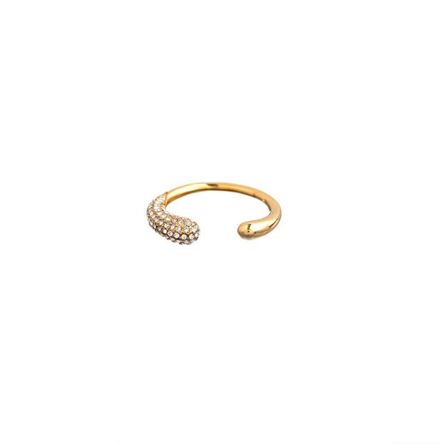 Minimal Open Pave Ring