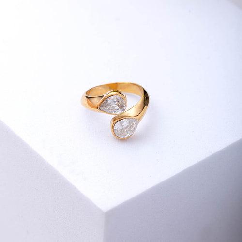 Pear Wrap Ring