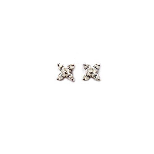 Quad Petal Silver Studs