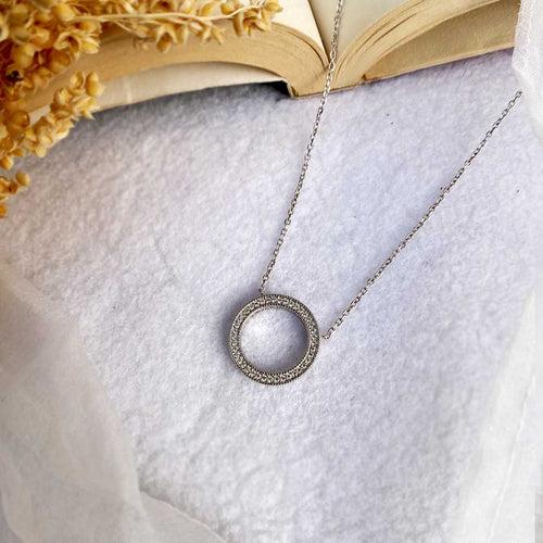 Round Classic Silver Pendant