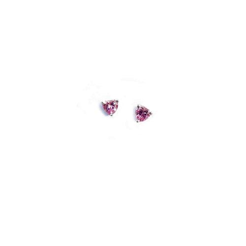 Tiny Heart Moissanite Studs