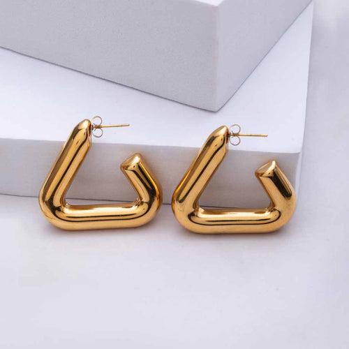 Triangle Hoop Earrings