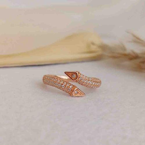 Wrap Rose Gold Silver Ring